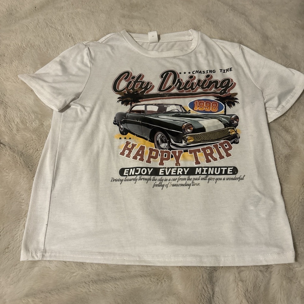 City Driving Kids T-Shirt - White